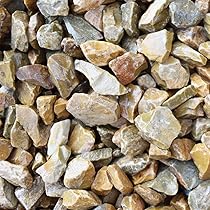 Amazon.co.jp: 砂利 黄色 庭 石 大粒 大きめ ガーデニング 砕石 黄